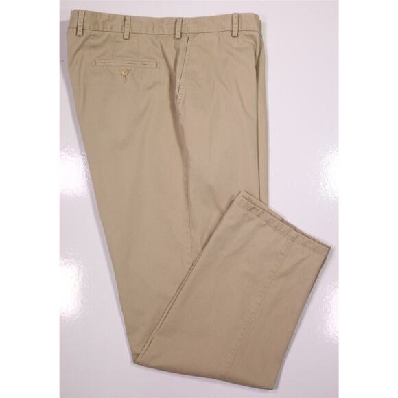 Peter Millar Raleigh Washed Twill Flat Front Cotton Chino Pants 38x31 - Picture 1 of 7